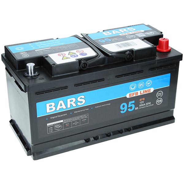 Bars EFB 12V 95Ah 850A/EN Autobatterie Bars. TecDoc: .
