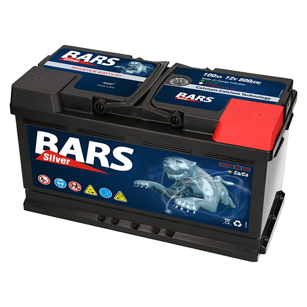Starterbatterie Autobatterie 12V 100Ah 760A/EN BARS