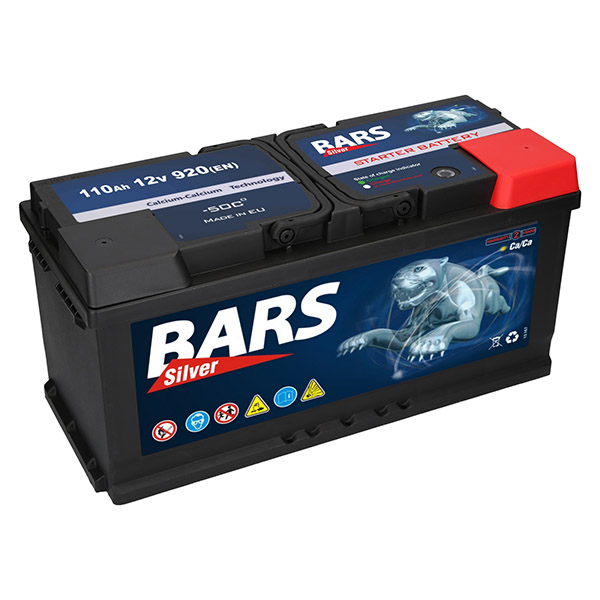 Bars Silver 12V 110Ah 920A/EN Autobatterie Bars. TecDoc: .
