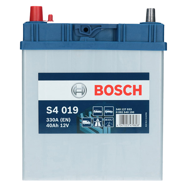 Bosch S4 019, 12V 40Ah 330A/EN Autobatterie Bosch. TecDoc: .