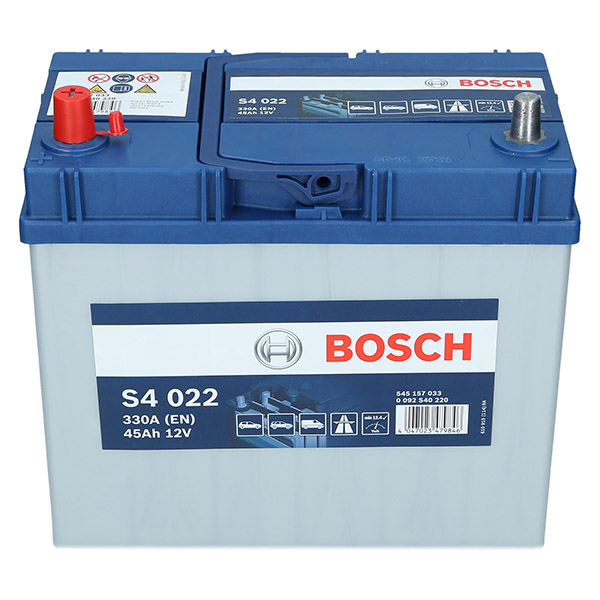 Bosch S4 022, 12V 45Ah 330A/EN Autobatterie Bosch. TecDoc: .
