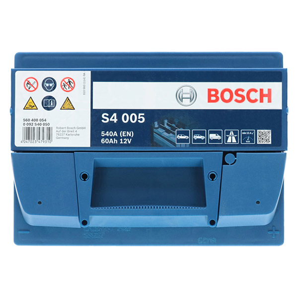 Bosch S4 005, 12V 60Ah 540A/EN Autobatterie Bosch. TecDoc: .