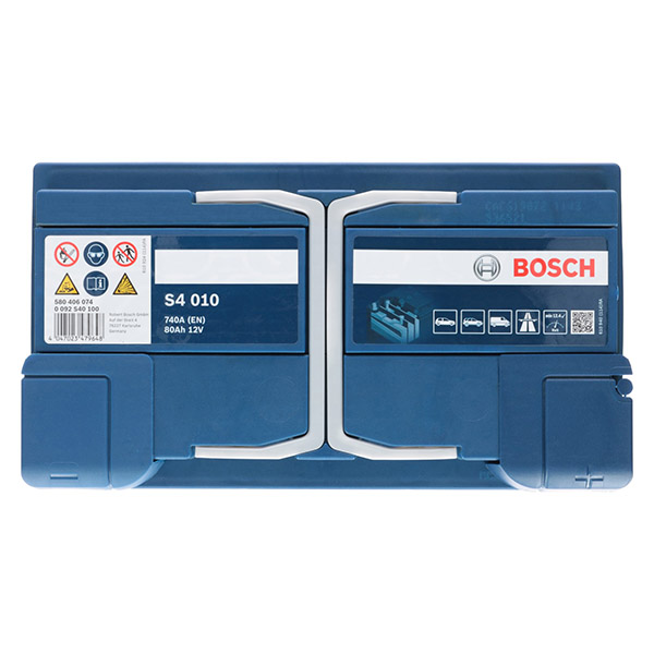 Bosch S4 010, 12V 80Ah 740A/EN Autobatterie Bosch. TecDoc: .