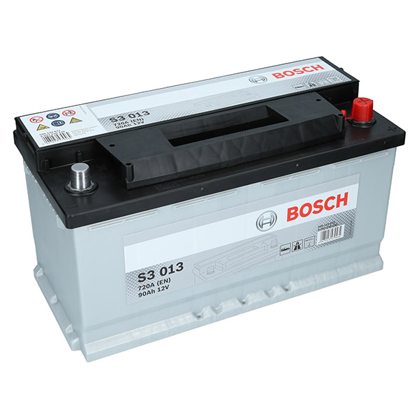 Bosch S3 013, 12V 90Ah 720A/EN Autobatterie Bosch. TecDoc: .
