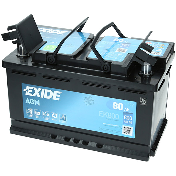 Exide EK800 AGM Autobatterie 12V 80Ah 800A/EN Start in Nordrhein