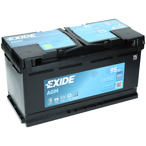 Exide AGM 12V 95Ah 850A/EN EK950 Autobatterie Exide. TecDoc: .
