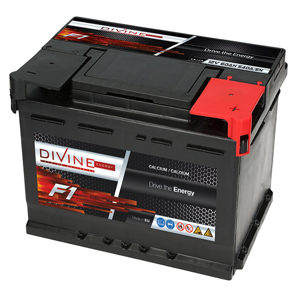 F1 Divine 12V 60Ah 540A/EN Autobatterie Divine. TecDoc: .