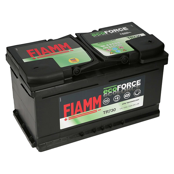 Fiamm EcoForce AFB 12V 75Ah 730A/EN Autobatterie TR730 Fiamm. TecDoc: .
