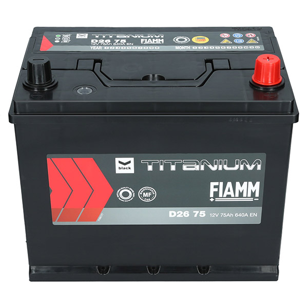 Fiamm Black 12V 75Ah D2675 Autobatterie Fiamm JFTP75