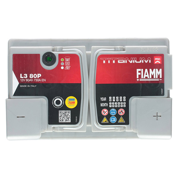 Fiamm Pro 12V 80Ah 730A/EN L3 80P Autobatterie Fiamm. TecDoc
