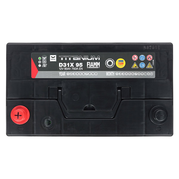 Fiamm Black 12V 95Ah 850A/EN +L L4X 95 Autobatterie Fiamm. TecDoc: .