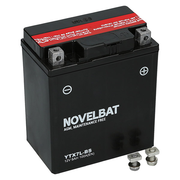 Novelbat AGM 12V 6Ah YTX7L BS Motorradbatterie Novelbat. TecDoc: .