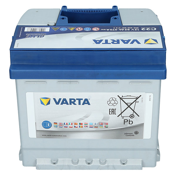 VARTA Blue Dynamic C22 12V 52ah 470A D