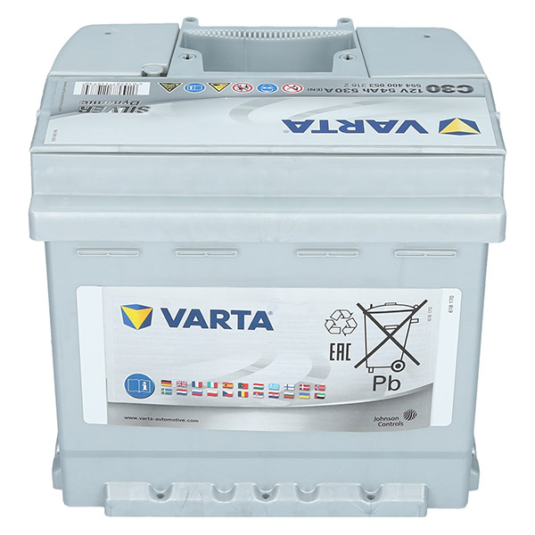 Varta C30, 12V 54Ah Silver Dynamic Autobatterie Varta. TecDoc: .