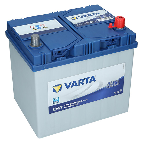 Batterie Voiture Varta D47 Blue Dynamic 12V 60Ah 540A