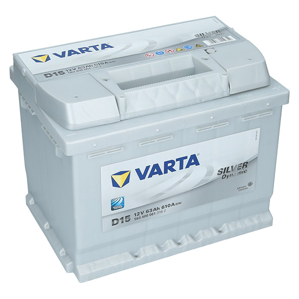 Varta D15 Silver Dynamic 563 400 061 Autobatterie 63Ah