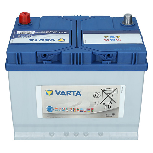 Varta E23. Batterie de voiture Varta 70Ah 12V