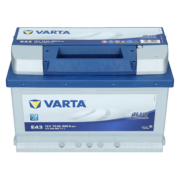Varta E43  12V 72Ah Blue Dynamic Autobatterie Varta. TecDoc
