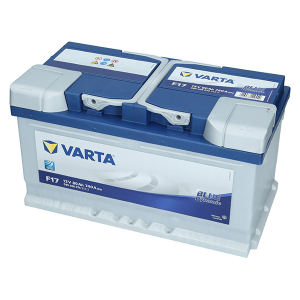 VARTA BLUE dynamic F17 Autobatterie Batterie Starterbatterie 12V 80Ah 740A