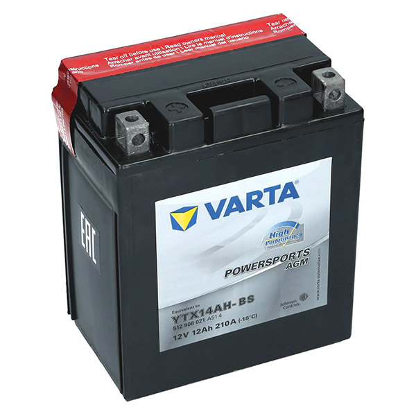 Varta AGM 12V 12Ah YTX14AH-BS Powersports Motorradbatterie Varta
