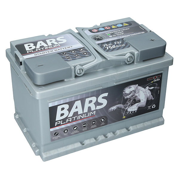 Bars Platinum 12V 75Ah 750A/EN Autobatterie Bars. TecDoc: .