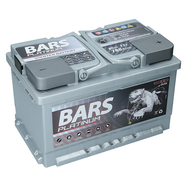 Bars Platinum 12V 80Ah 780A/EN Autobatterie Bars. TecDoc: .
