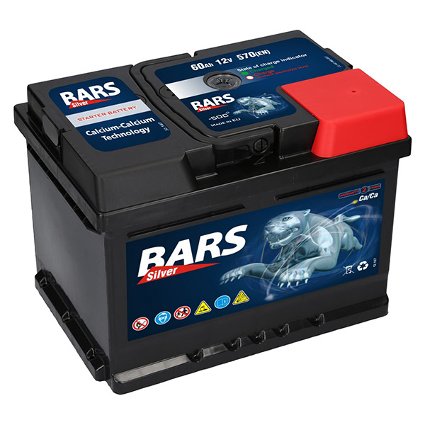 Bars Silver 12V 60Ah 570A/EN Autobatterie Bars. TecDoc: .