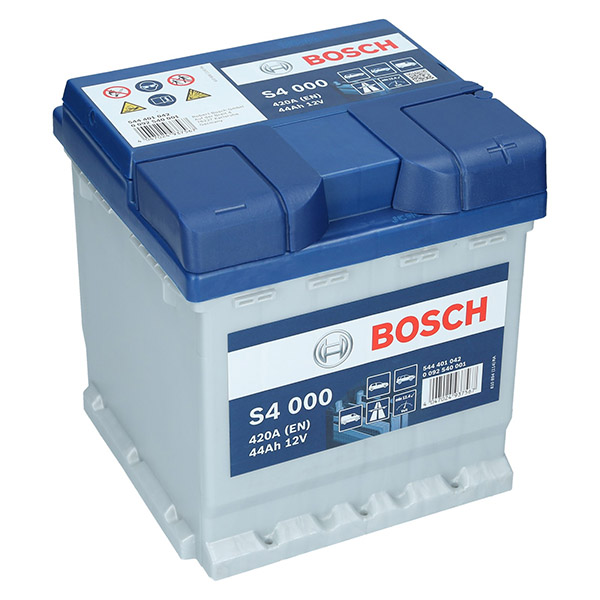Bosch S4 000, 12V 44Ah 420A/EN Autobatterie Bosch. TecDoc: .