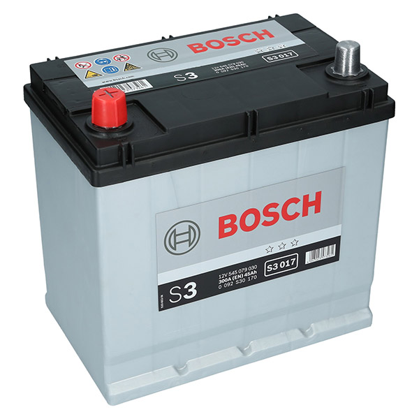 Bosch S3 017, 12V 45Ah 300A/EN Autobatterie Bosch. TecDoc: .