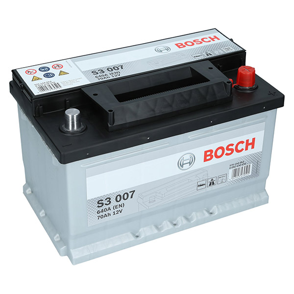 Bosch S3 007, 12V 70Ah 640A/EN Autobatterie Bosch. TecDoc: .
