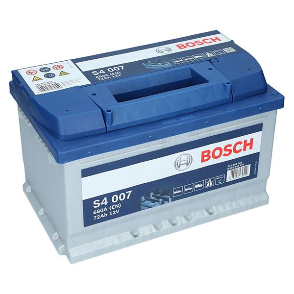 Bosch S4 007, 12V 72Ah 680A/EN Autobatterie Bosch. TecDoc: .