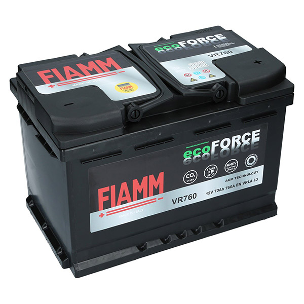 Fiamm EcoForce AGM 12V 70Ah VR760 Autobatterie Fiamm. TecDoc: .