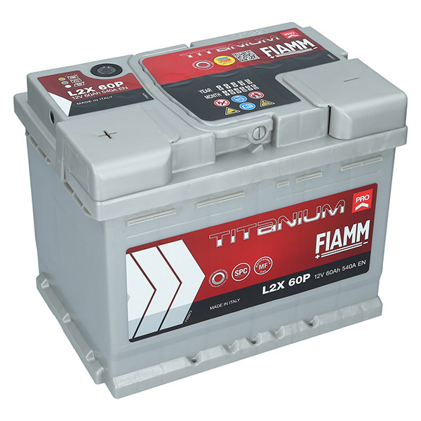 Fiamm Pro 12V 60Ah 540A/EN L2X 60P +Links Autobatterie Fiamm. TecDoc: .