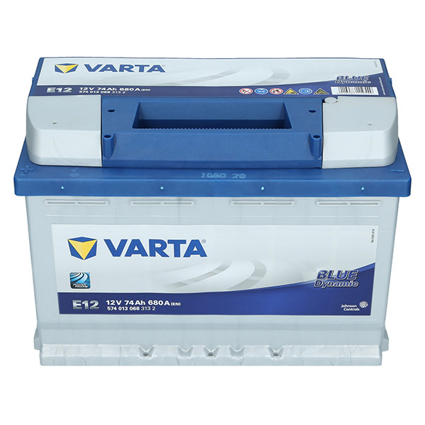 Varta E12, 12V 74Ah Blue Dynamic Autobatterie Varta. TecDoc: .