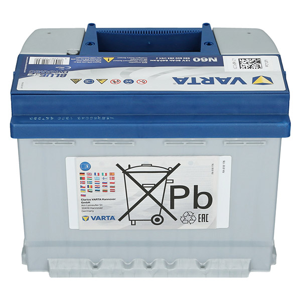 tekort Commissie honing Varta N60 | 12V 60Ah Blue Dynamic EFB Autobatterie Varta. TecDoc: . | Batcar