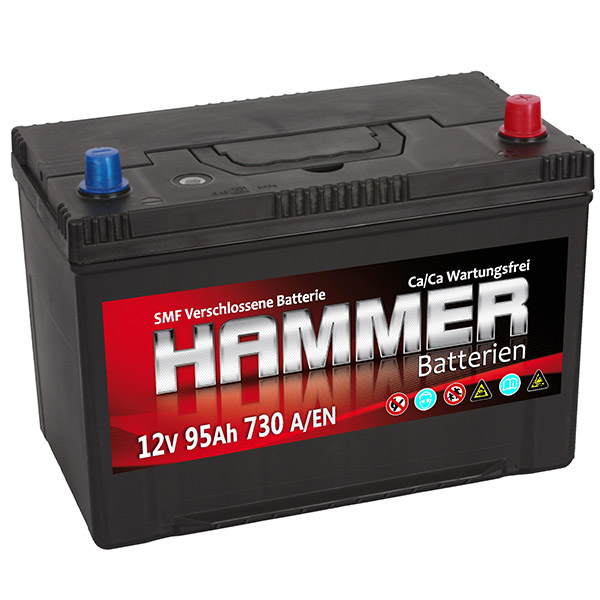 Hammer 12V 95Ah 730A/EN Asia Autobatterie Hammer. TecDoc: .
